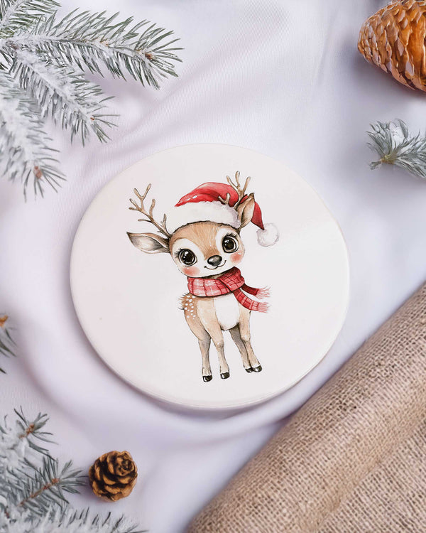 Christmas Reindeer Teacher - Ceramic Mug 11oz & Coaster Gift Box - GOTShirts