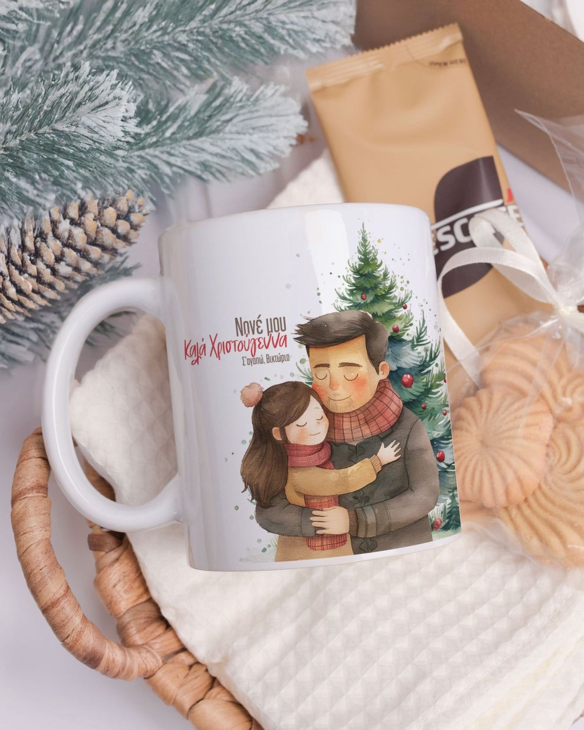 Godfather And Girl - Ceramic Mug 11oz & Coaster Gift Box - GOTShirts