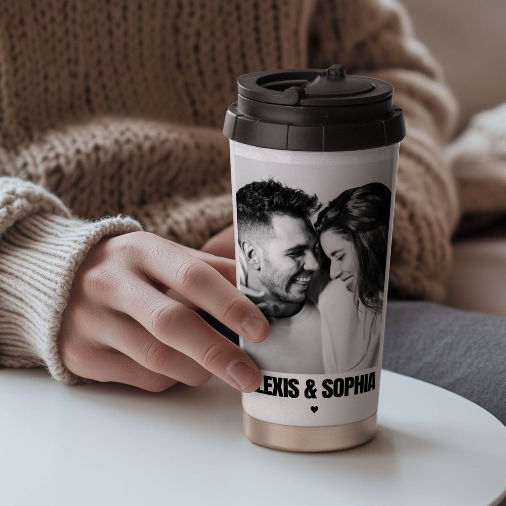 Couple Photo - Stainless Steel Travel Mug - GOTShirts