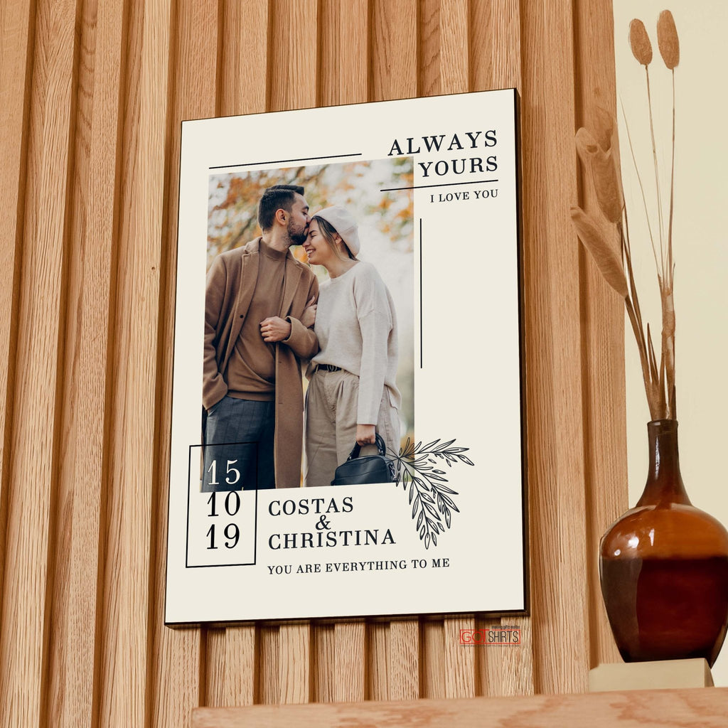 Always Yours - Wooden Photo Panel - GOTShirts