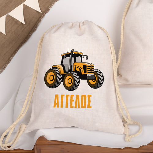 Tractor - Drawstring Bag Linen - GOTShirts