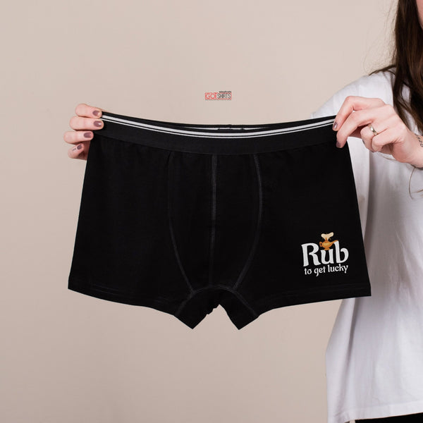 Rub To Get Lucky - Men's Boxer Shorts - GOTShirts