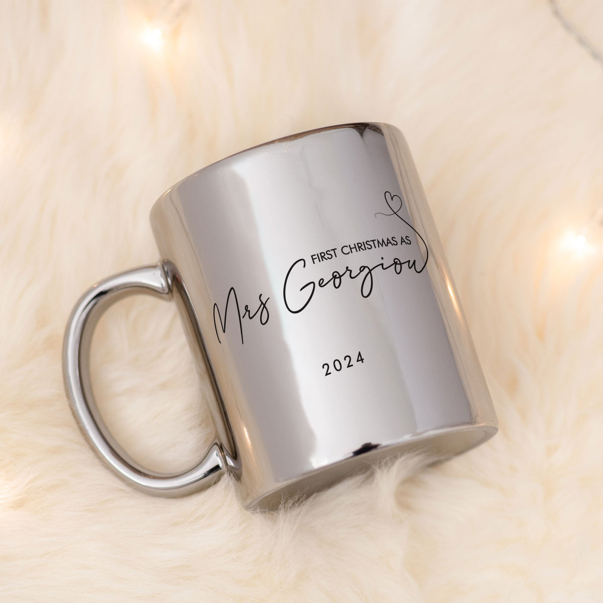 First Christmas As Mrs - Mirror Mug - GOTShirts
