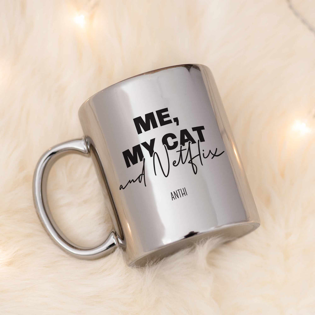 Me My Cat And Netflix - Mirror Mug
