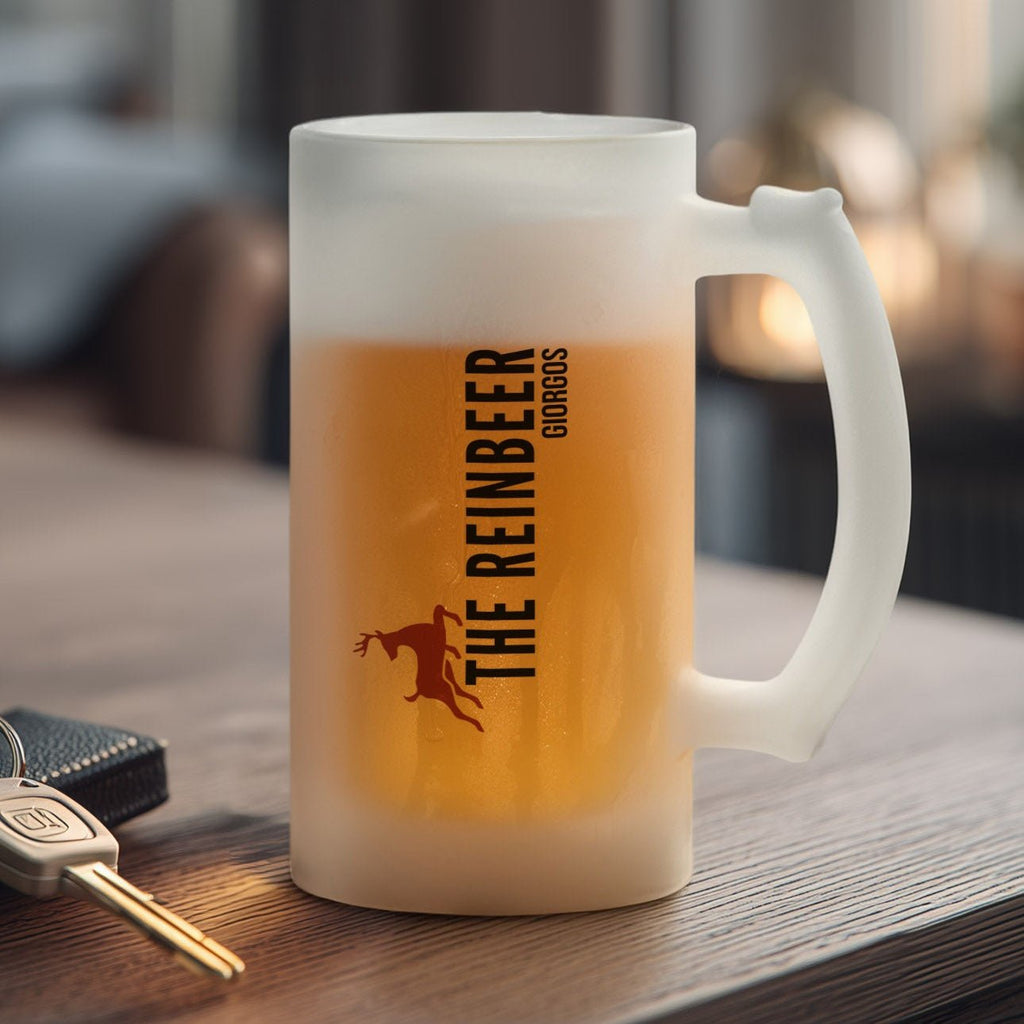 the Reinbeer - Frosted Beer Glass - GOTShirts
