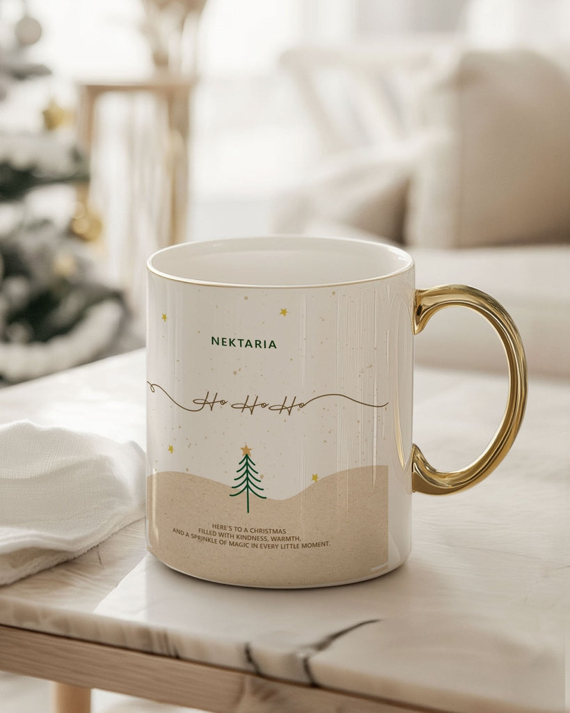 Filled With Kindness - Ceramic Gold Handle Mug - GOTShirts