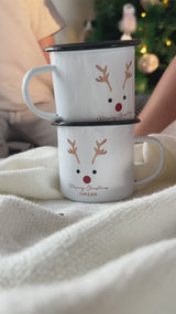 Bear - Christmas S/Steel Enamel Mug