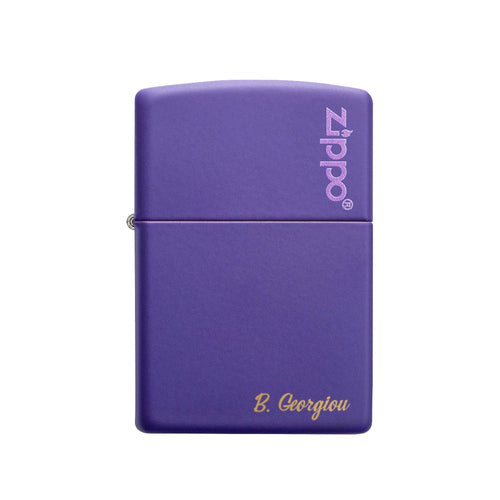 Classic Zippo® Purple Matte Lighter (Engraved) - GOTShirts