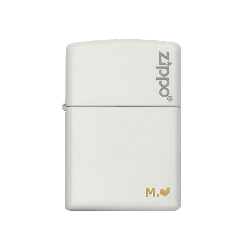 Classic Zippo® White Matte Lighter (Engraved) - GOTShirts