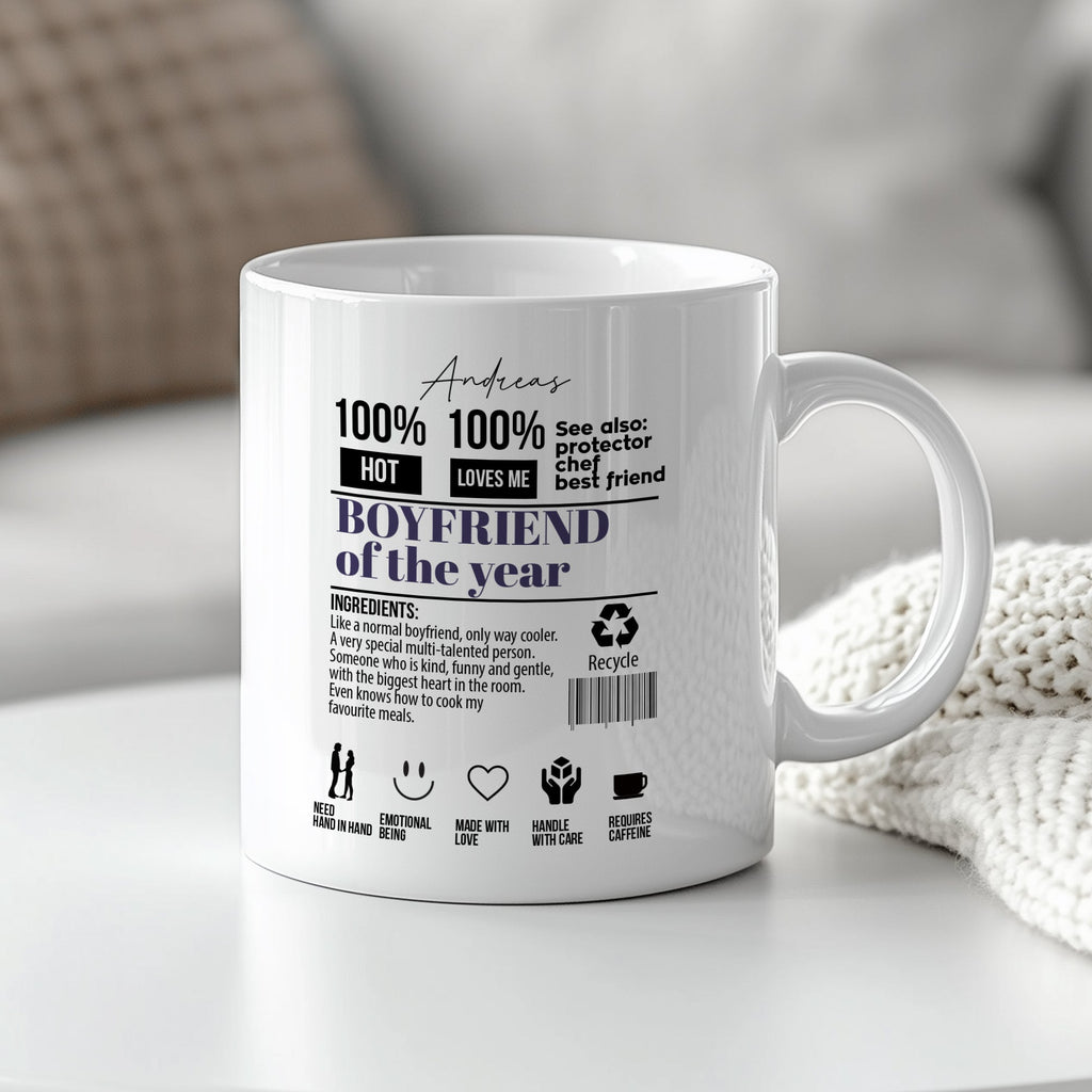 Boyfriend Of The Year - Ceramic Mug 330ml - GOTShirts