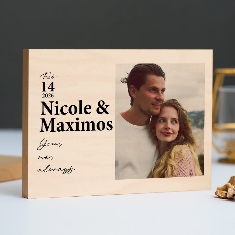 You Me Always - Premium Natural Wood Frame - GOTShirts