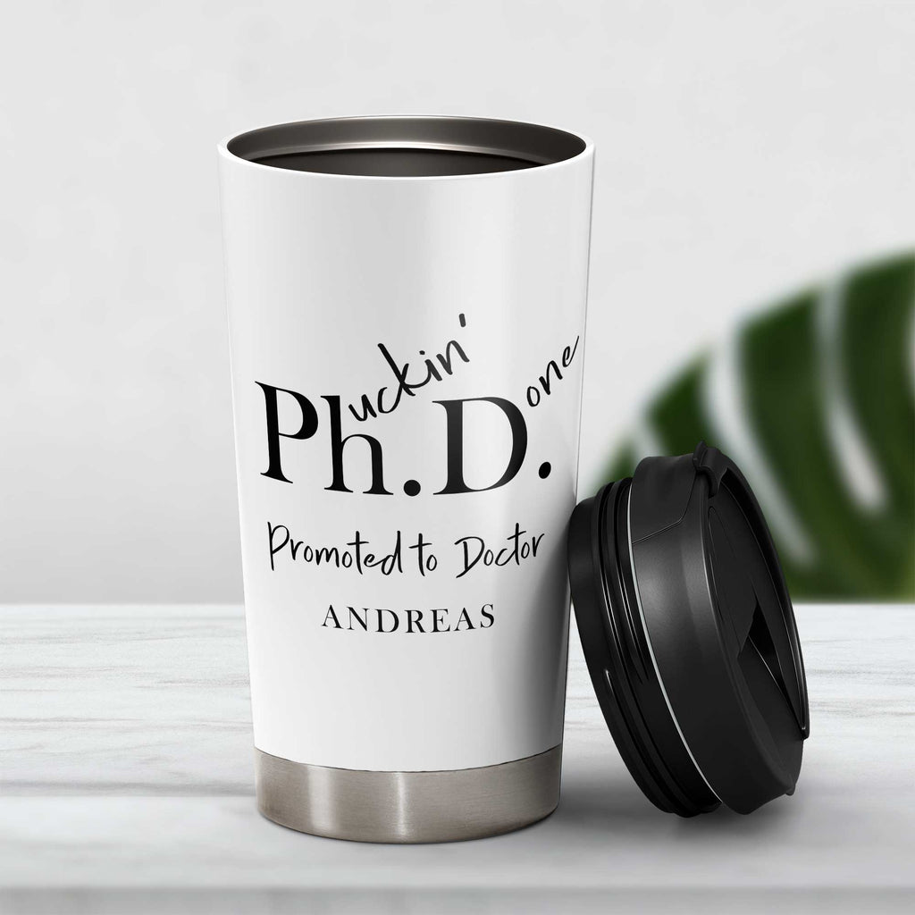 Ph.uckin' D.one - Stainless Steel Travel Mug