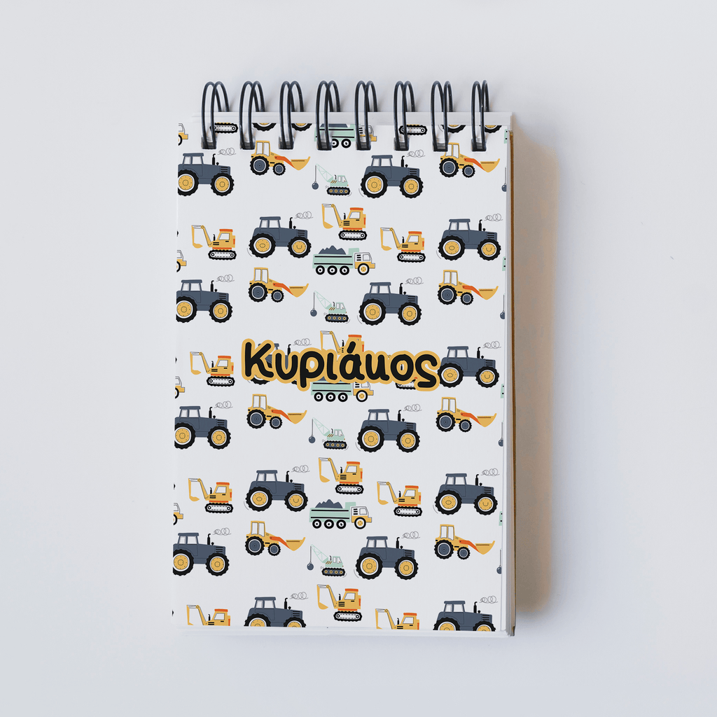 Vehicles Pattern - Notebook A6 - GOTShirts