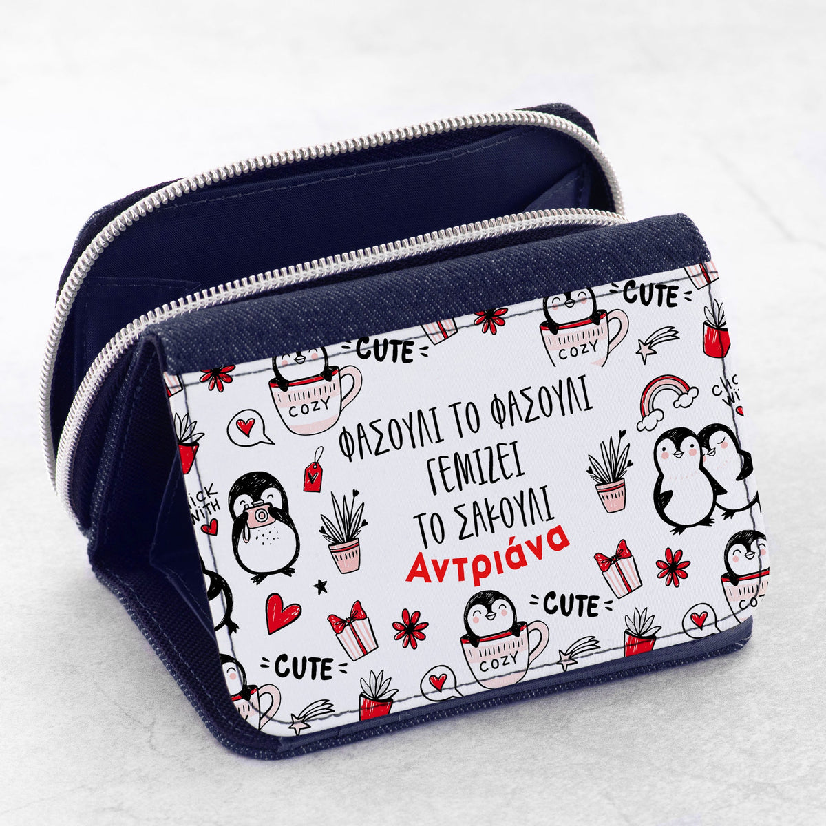 Penguins Pattern - Kid's Jean Wallet - GOTShirts