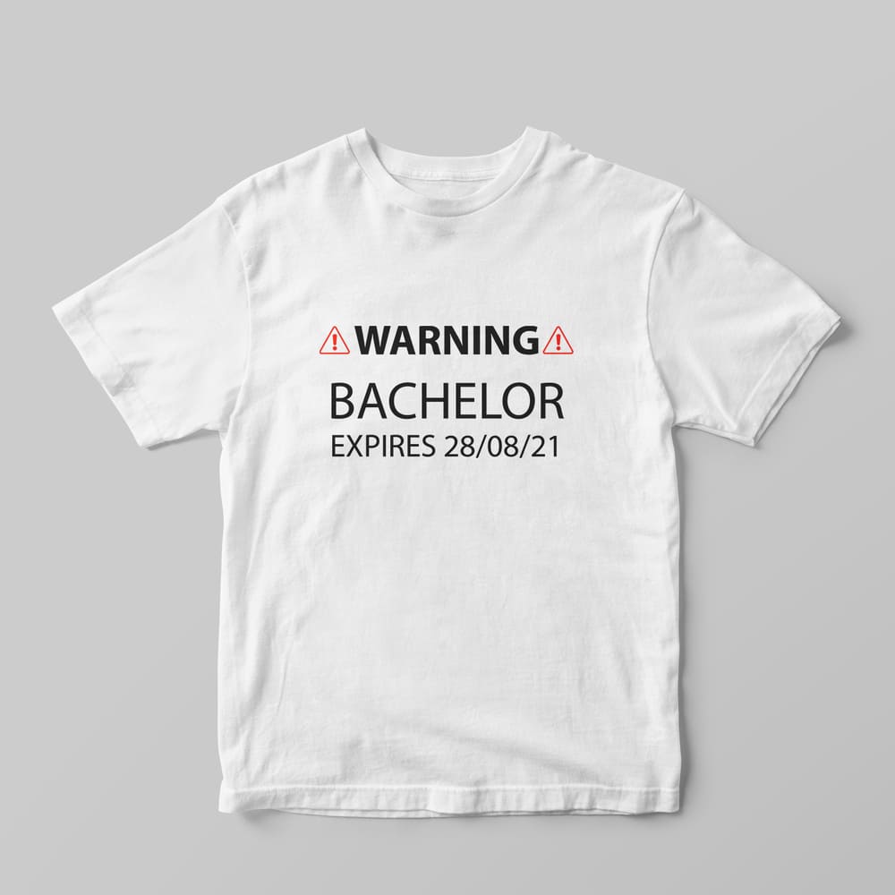 Warning Bachelor Expires T-Shirt