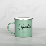 Estimated Godfather - Colored Enamel Stainless Steel Mug - GOTShirts