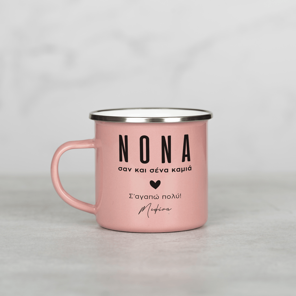 I Love My Godmother - Colored Enamel Stainless Steel Mug - GOTShirts