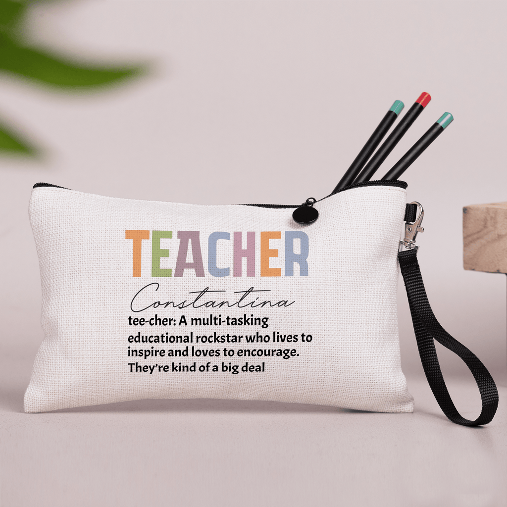 Tee - cher - Linen Pencil Case - GOTShirts