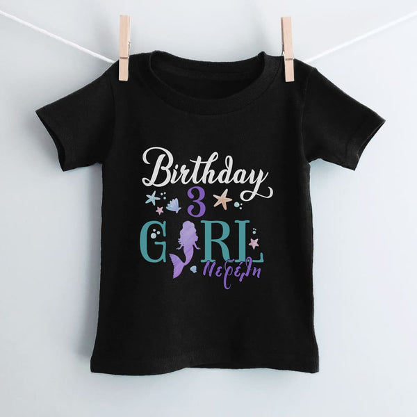 Mermaid Birthday Girl T-Shirt - GOTShirts