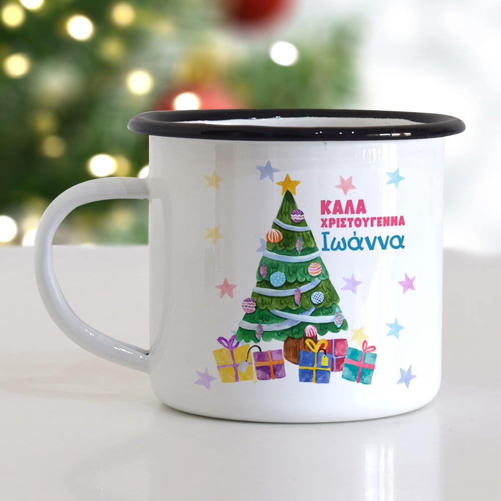 Tree - Christmas S/Steel Enamel Mug - GOTShirts