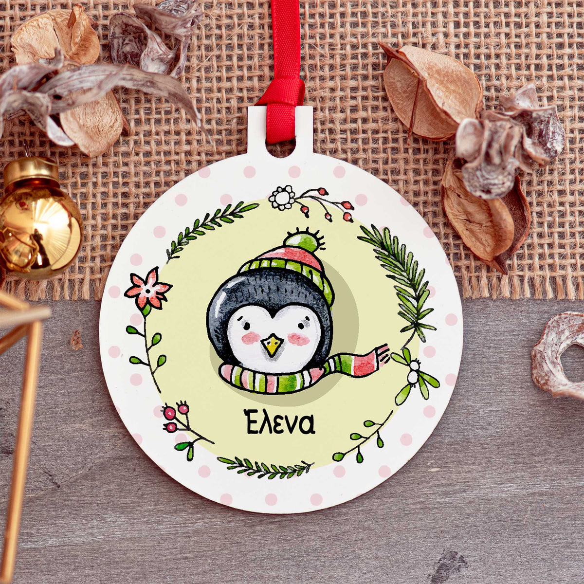 Penguin - Wooden Ornament - GOTShirts