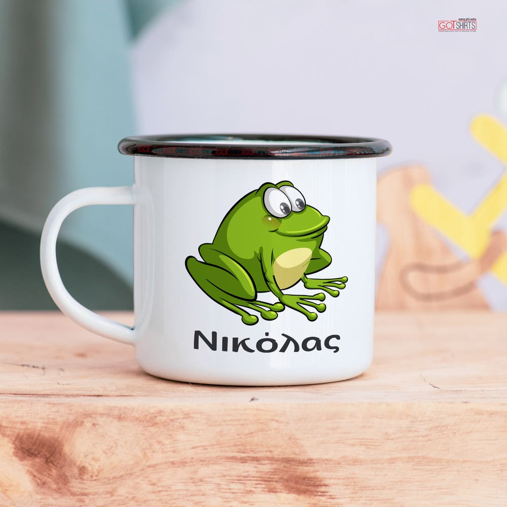 Frog - Stainless Steel Enamel Mug - GOTShirts