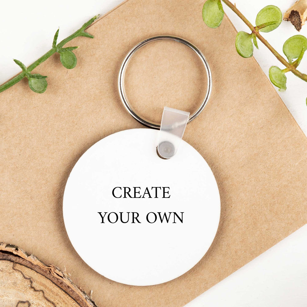 Round Plastic Keyring (2 Sides) - GOTShirts