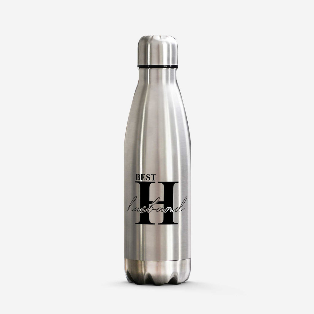 Best Husband - Silver Bowling Bottle 500ml - GOTShirts