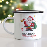 Santa Claus - Christmas S/Steel Enamel Mug - GOTShirts