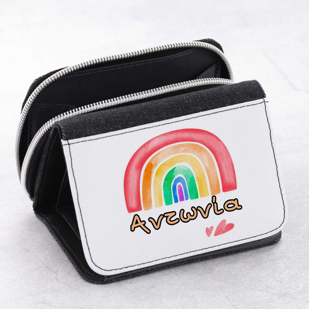 Watercolor Rainbow - Kid's Jean Wallet - GOTShirts