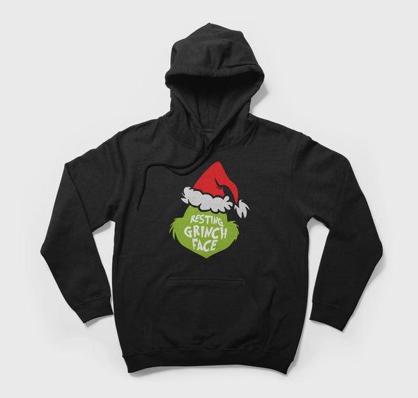 Resting Grinch Face - Hoodie - GOTShirts