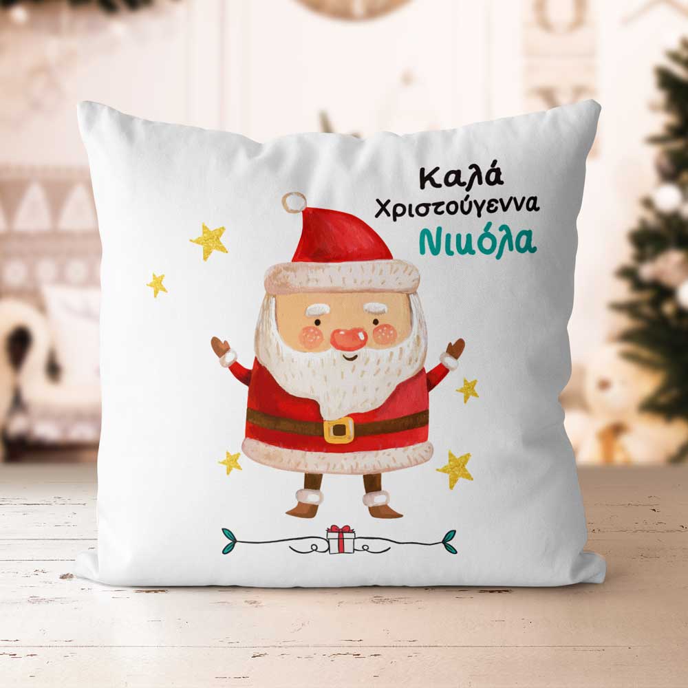 Christmas Pillow - Santa-GOTShirts - Personalized Gifts