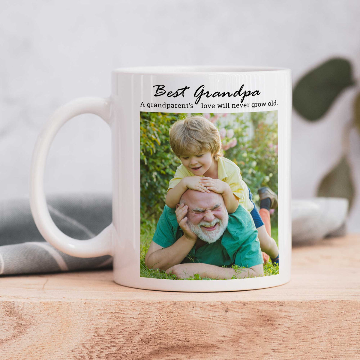 Best Grandfather Photo - Ceramic Mug 330ml - GOTShirts