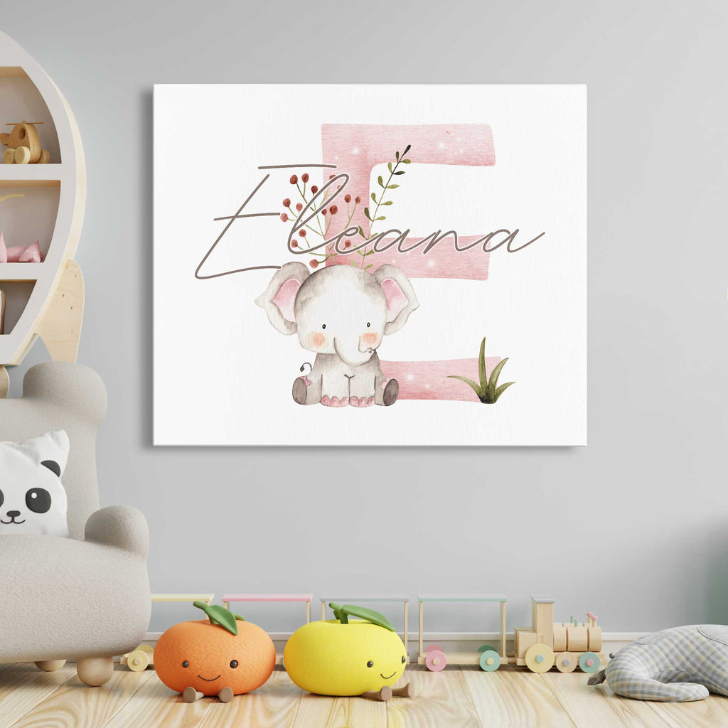 Pink Elephant - Canvas