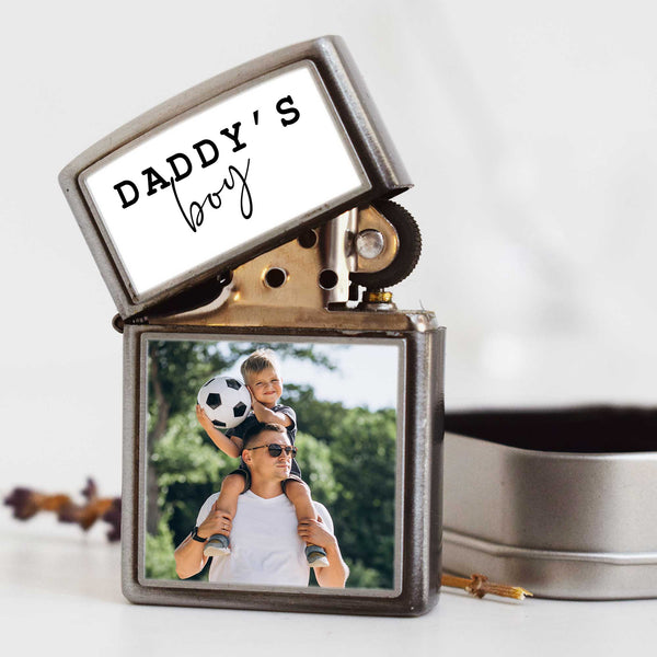Daddy's Boy - Silver Metallic Lighter - GOTShirts