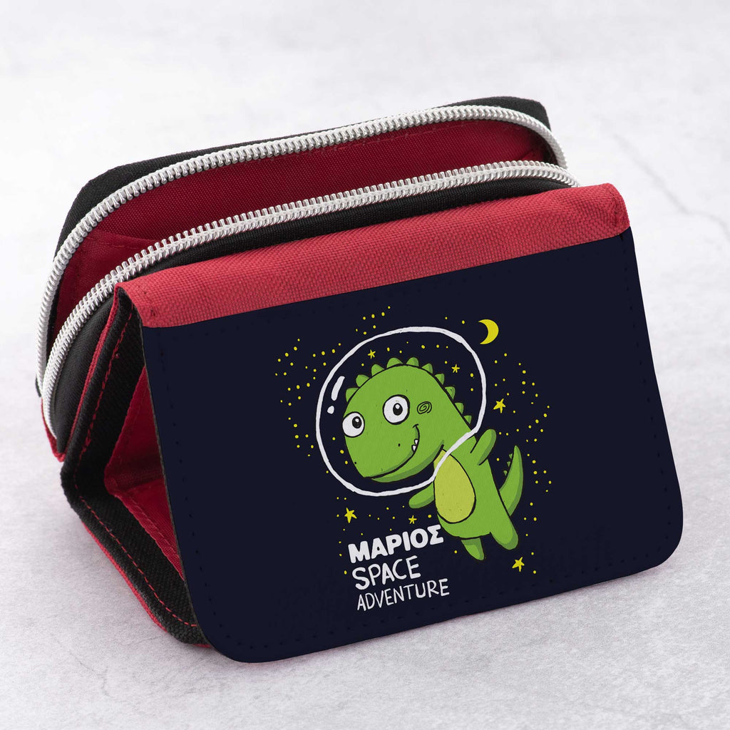 Dinosaur In Space - Kid's Jean Wallet - GOTShirts