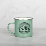 Our Crazy Adventures - Colored Enamel Stainless Steel Mug - GOTShirts