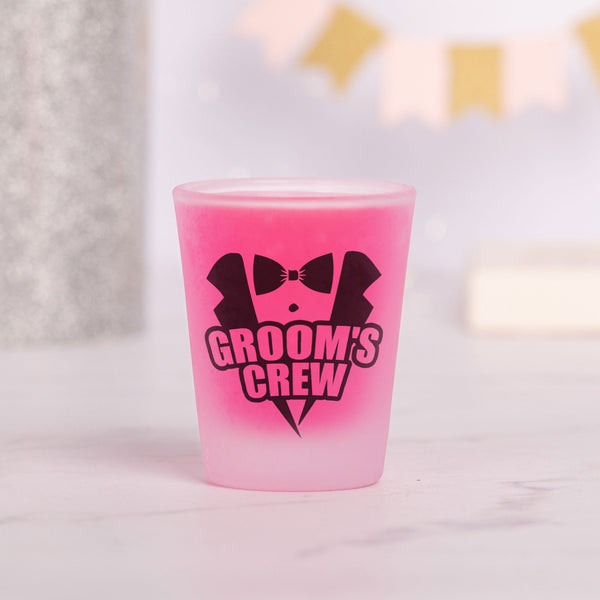 Groom's Crew Tuxedo - Frosted Shot Glass - GOTShirts