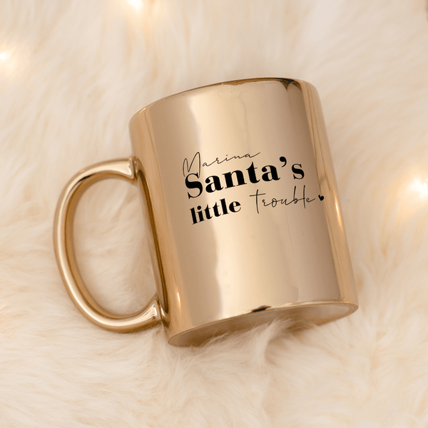 Santa's Little Trouble Mirror Mug - GOTShirts