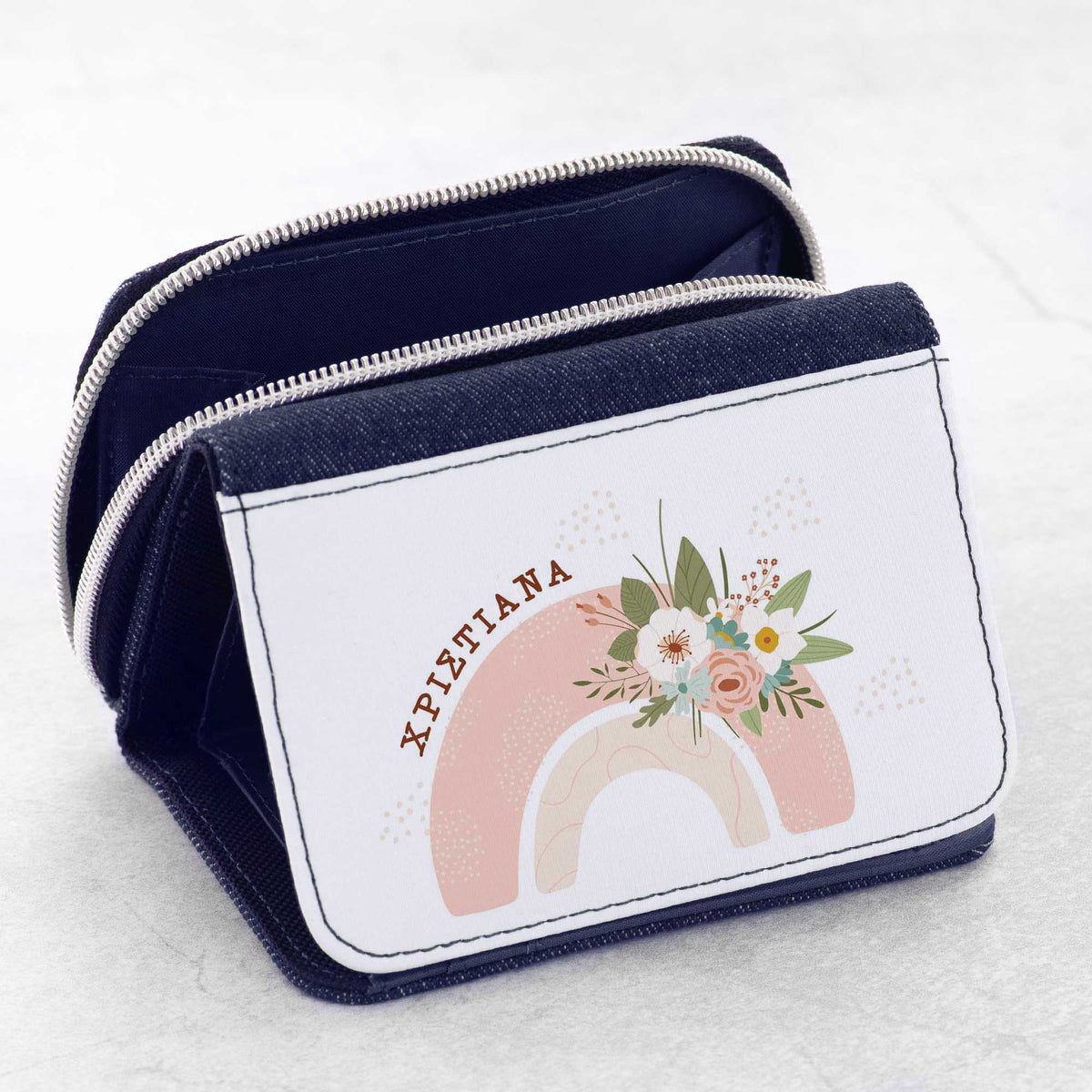 Flowers Rainbow - Kid's Jean Wallet - GOTShirts