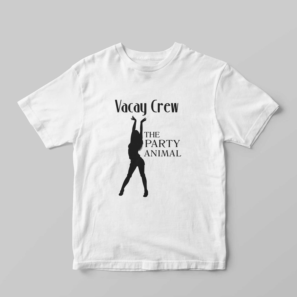 The Party Animal Vacay Crew T-Shirt - GOTShirts