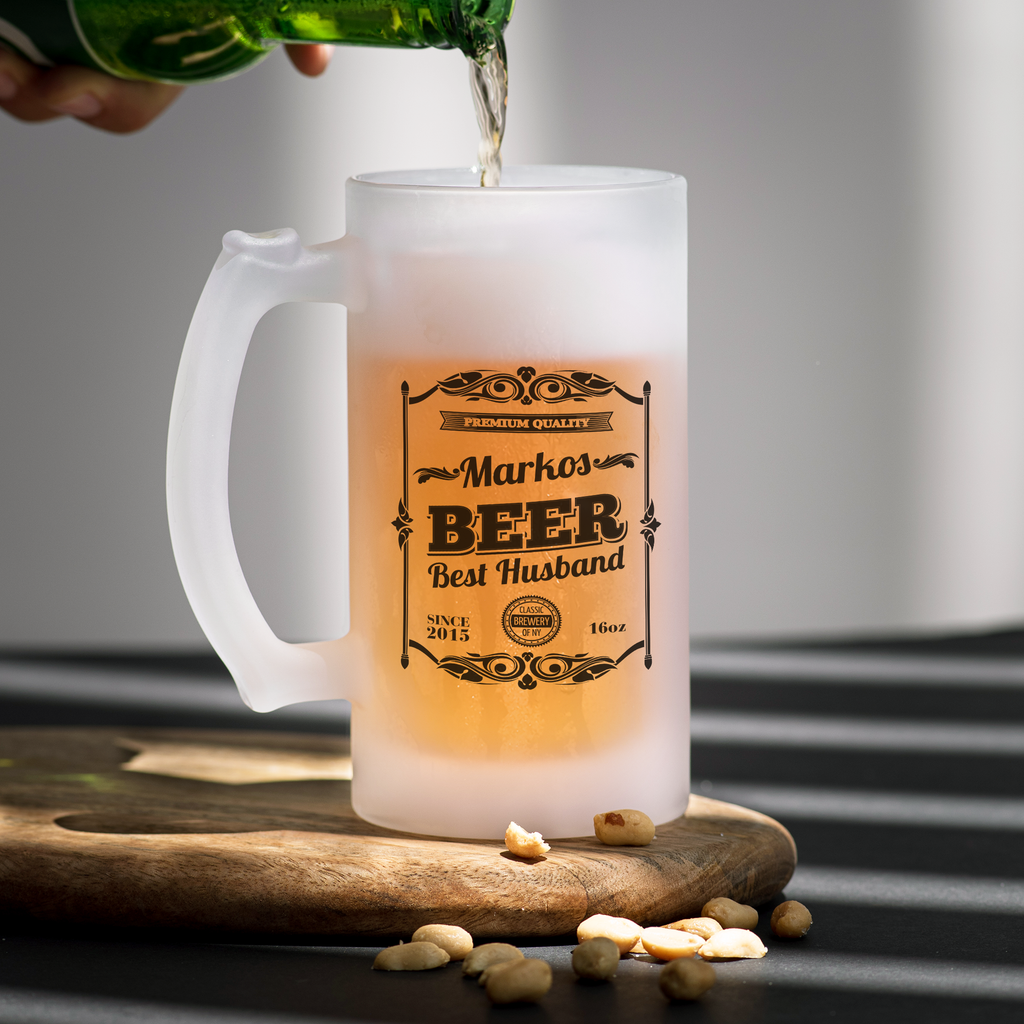 Best Husband Premium Quality - Frosted Beer Glass