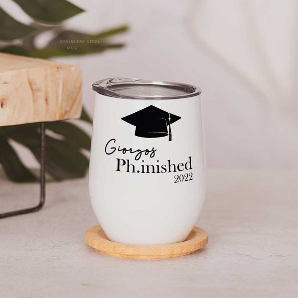 Ph.inished - Stainless Steel White Mug - GOTShirts