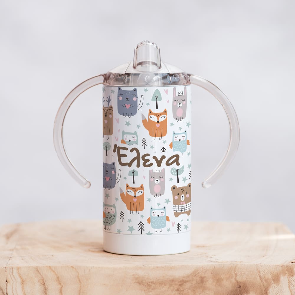 Owls - Straight Double Wall Stainless Steel Sippy Cup