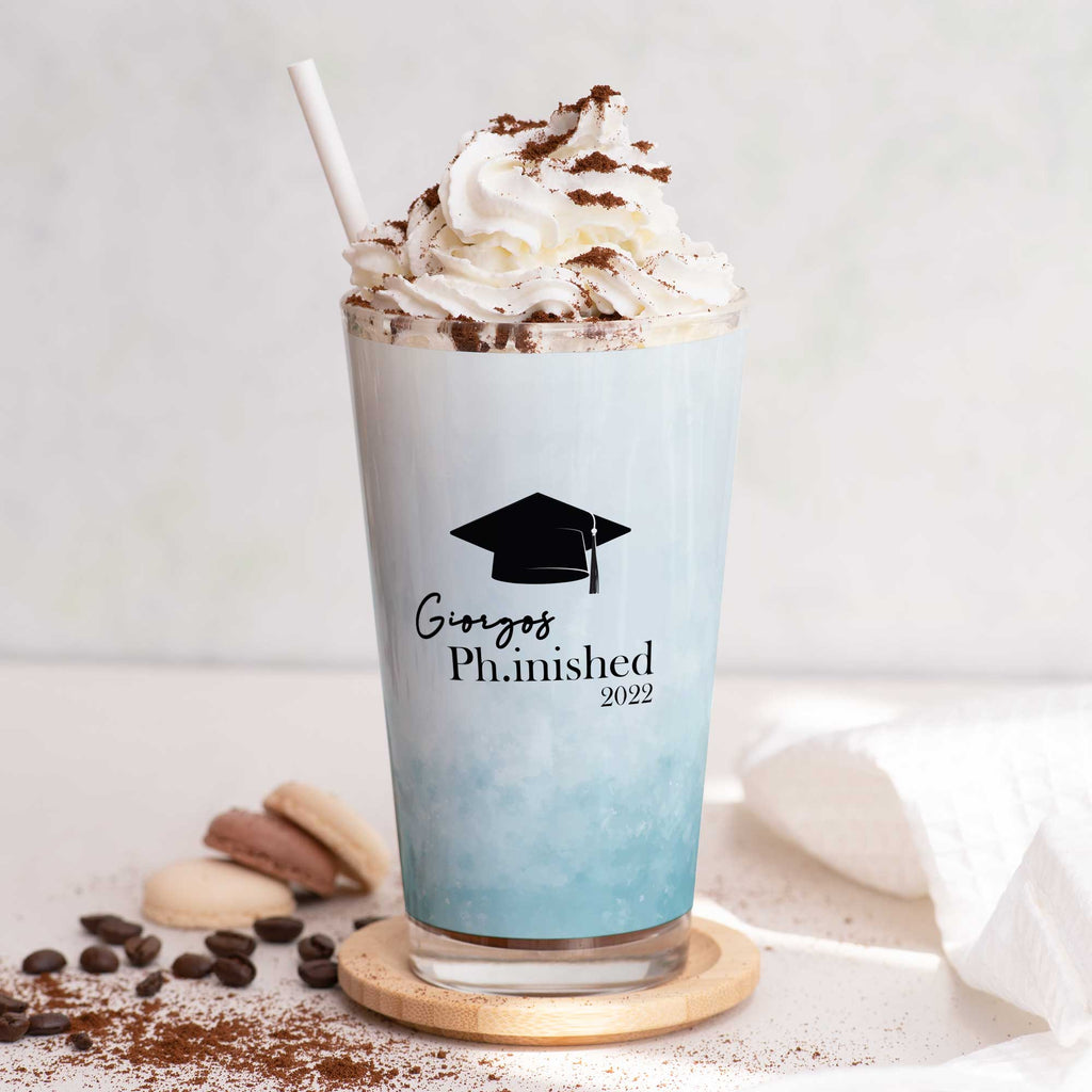 Ph.inished - Glass Latte Mug