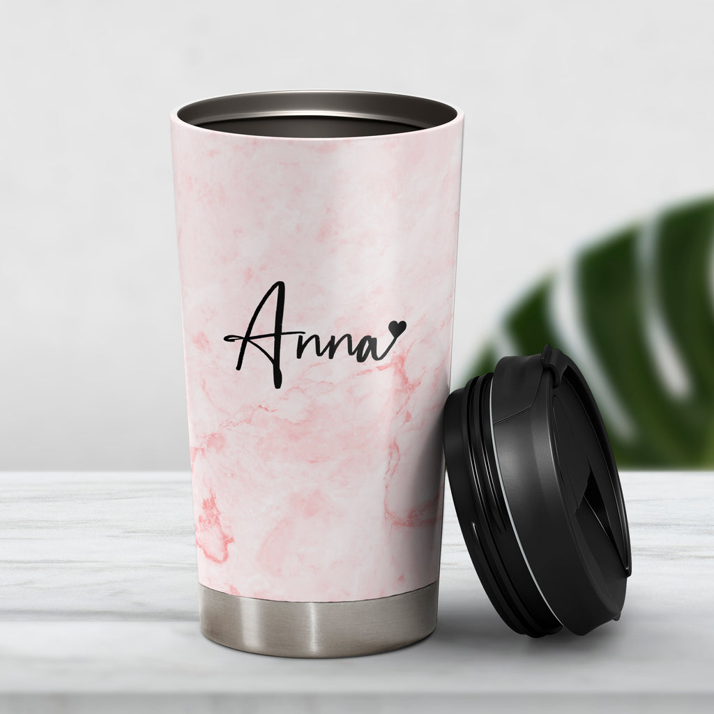 Name With Heart - Stainless Steel Travel Mug