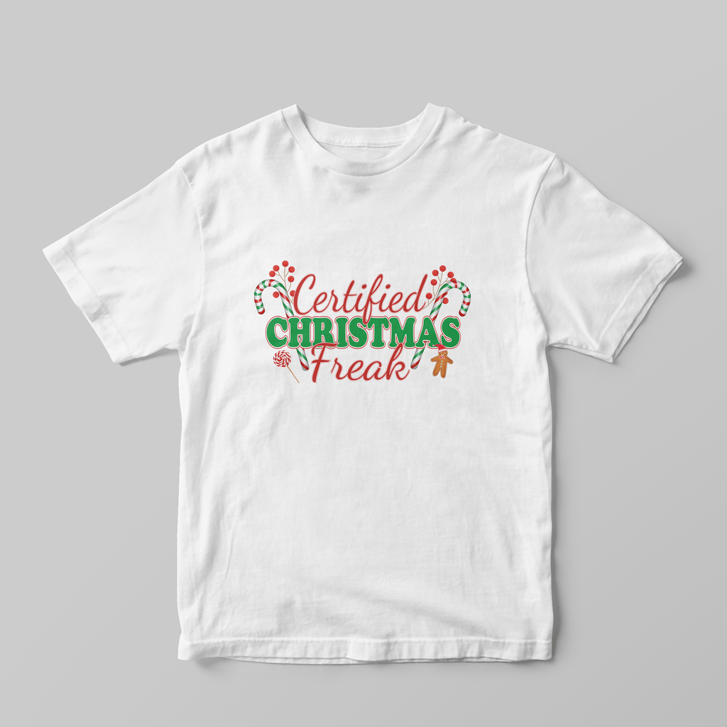 Certified Christmas Freak - Regular Fit T-shirt - GOTShirts