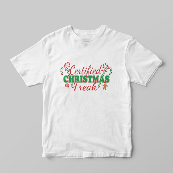 Certified Christmas Freak - Regular Fit T-shirt - GOTShirts