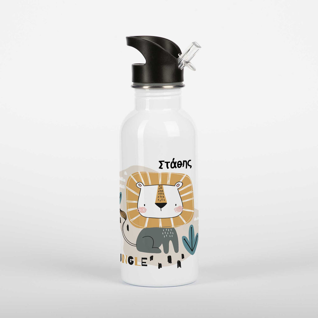 Jungle Lion - Stainless Steel Water Bottle 600ml