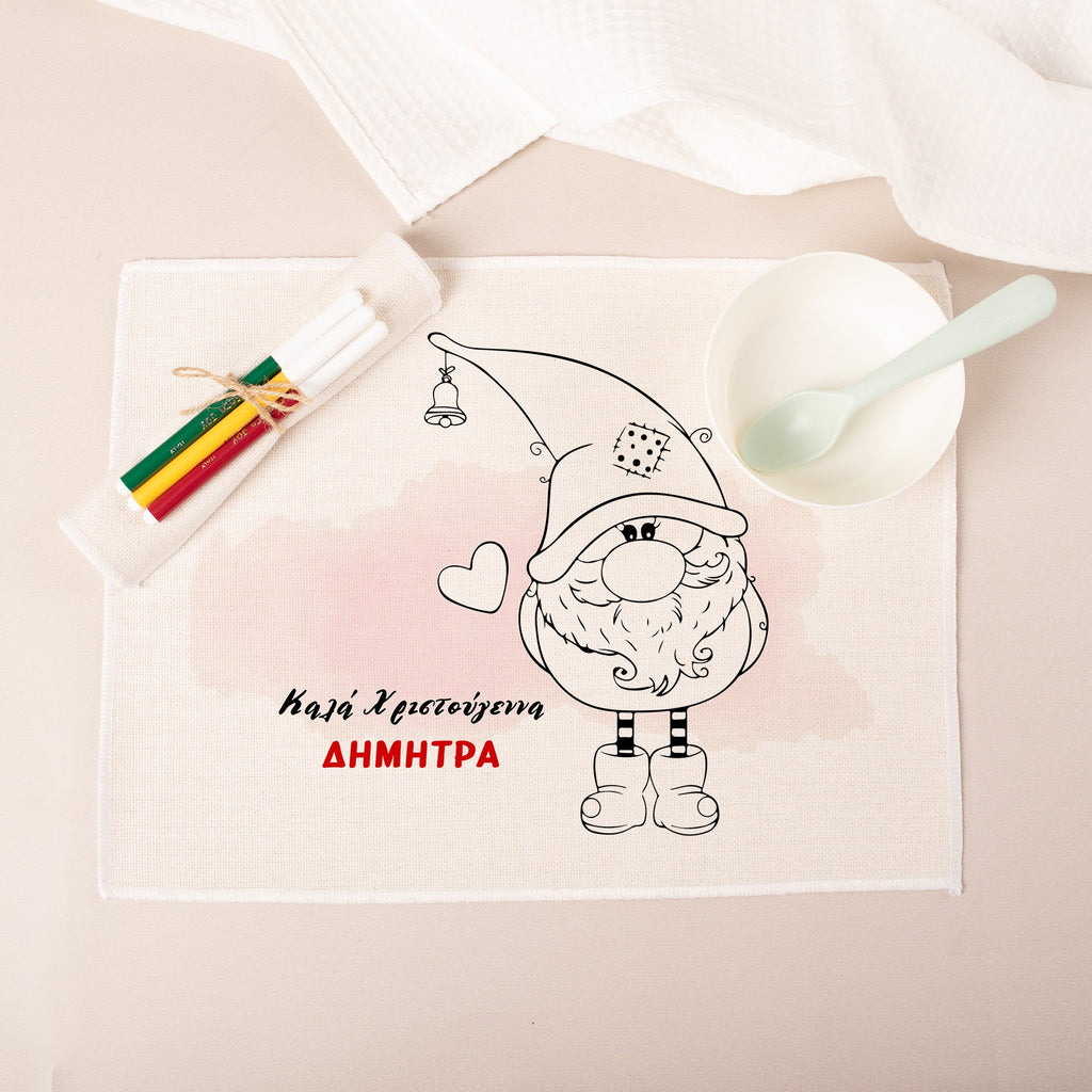 Christmas Gnome - Placemat - GOTShirts